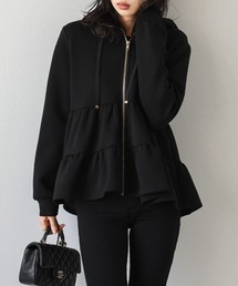 Lajour（ラジュール）の「[日本製]ティアードジップパーカー（パーカー）」