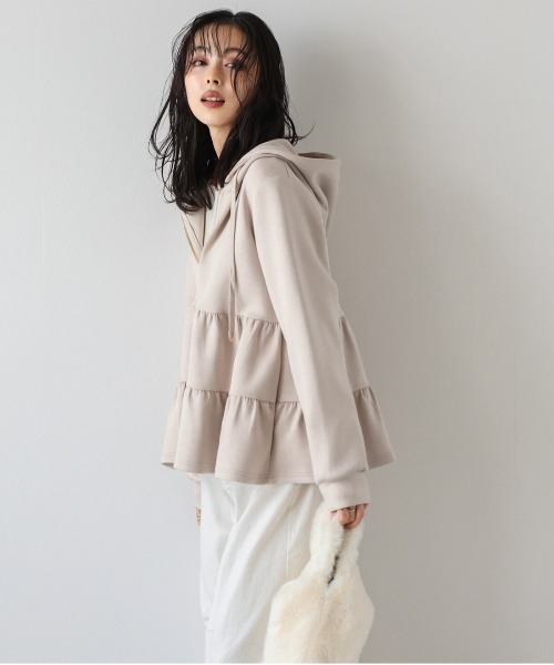 Lajour｜日本製 ティアードジップパーカー | Rakuten Fashion