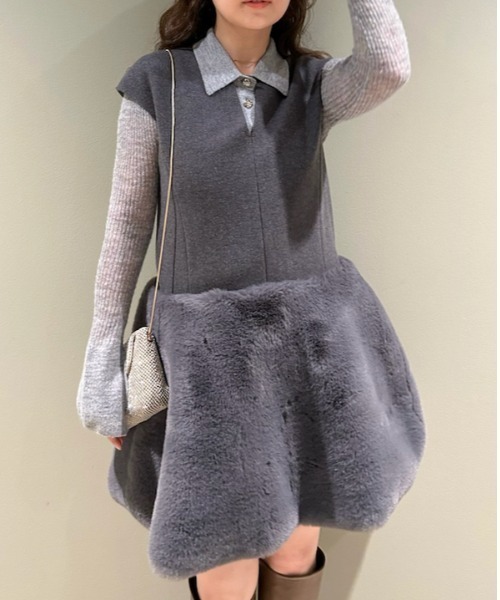 リリーブラウン　lilybrown 2way ミニワンピース LILY BROWN（リリーブラウン）の「2wayミニワンピース