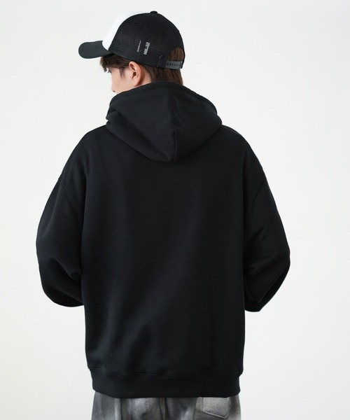 SIDEWAY STANCE（サイドウェイスタンス）の「【SIDEWAY STANCE】特殊加工 スウェット パーカー（パーカー・メンズ・ネイビー/ブラック/ライトグレー系1/ネイビー系/グレー系/ネイビー系1/ブラック系1/ライトグレー/ブラック系・SMALL/X-LARGE/LARGE/MEDIUM）」の13枚目の写真