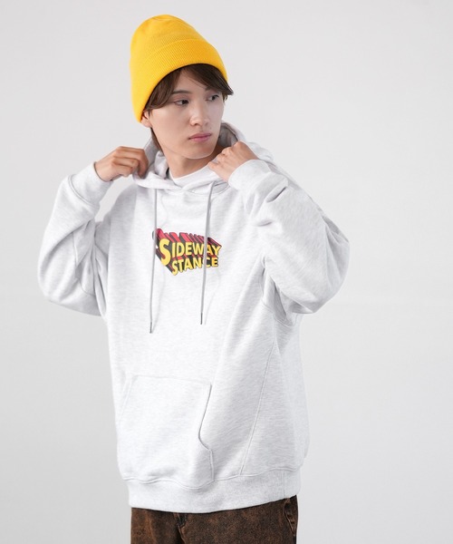 SIDEWAY STANCE（サイドウェイスタンス）の「【SIDEWAY STANCE】特殊加工 スウェット パーカー（パーカー・メンズ・ネイビー/ブラック/ライトグレー系1/ネイビー系/グレー系/ネイビー系1/ブラック系1/ライトグレー/ブラック系・SMALL/X-LARGE/LARGE/MEDIUM）」の15枚目の写真