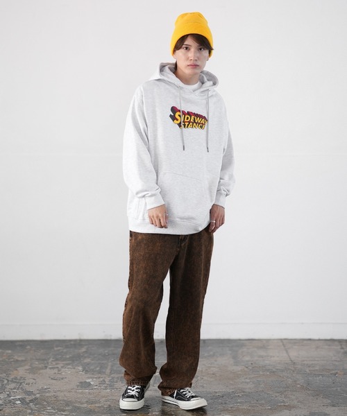 SIDEWAY STANCE（サイドウェイスタンス）の「【SIDEWAY STANCE】特殊加工 スウェット パーカー（パーカー・メンズ・ネイビー/ブラック/ライトグレー系1/ネイビー系/グレー系/ネイビー系1/ブラック系1/ライトグレー/ブラック系・SMALL/X-LARGE/LARGE/MEDIUM）」の17枚目の写真