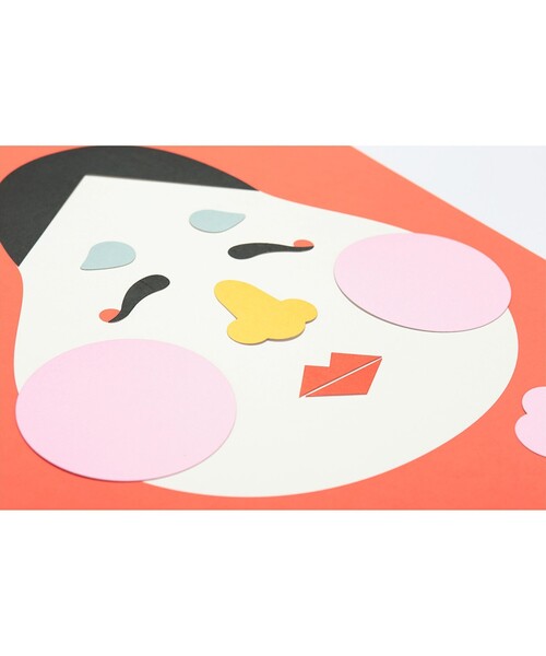 BEAMS JAPAN(ビームス ジャパン)の「京都烏丸六七堂 / 縁起物 福笑い(おもちゃ・レディース・レッド/ブルー・ONE SIZE)」の4枚目の写真