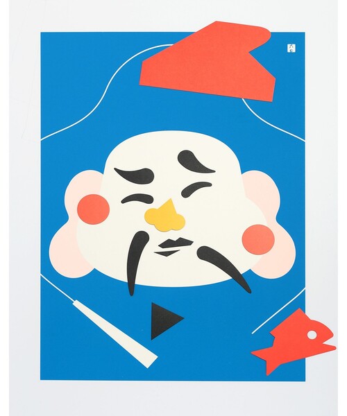 BEAMS JAPAN(ビームス ジャパン)の「京都烏丸六七堂 / 縁起物 福笑い(おもちゃ・レディース・レッド/ブルー・ONE SIZE)」の9枚目の写真