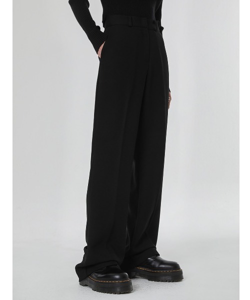 BLACKUP（ブラックアップ）の「[MADE] ドミニクA/Wワイドロングスラックス（スラックス・レディース・チャコール/ブラック・LARGE/MEDIUM/SMALL）」の2枚目の写真