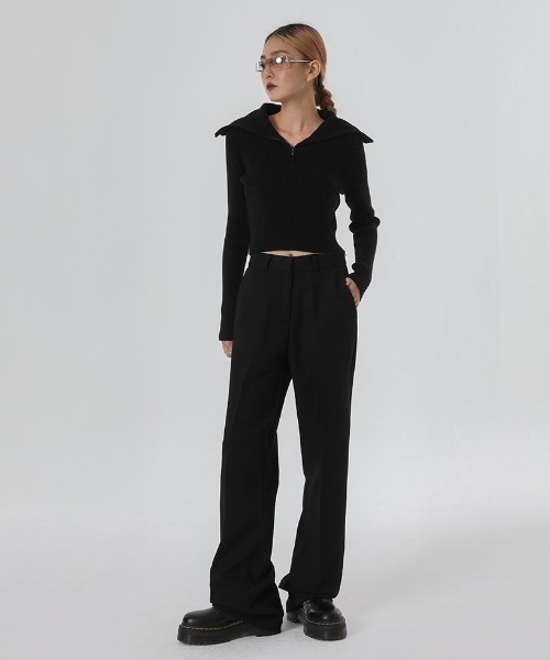 BLACKUP（ブラックアップ）の「[MADE] ドミニクA/Wワイドロングスラックス（スラックス・レディース・チャコール/ブラック・LARGE/MEDIUM/SMALL）」の4枚目の写真