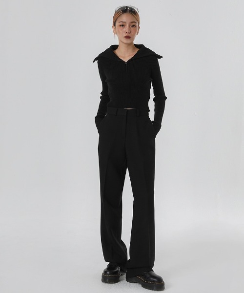 BLACKUP（ブラックアップ）の「[MADE] ドミニクA/Wワイドロングスラックス（スラックス・レディース・チャコール/ブラック・LARGE/MEDIUM/SMALL）」の5枚目の写真