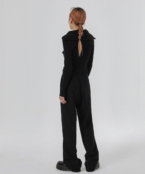 BLACKUP（ブラックアップ）の「[MADE] ドミニクA/Wワイドロングスラックス（スラックス・レディース・チャコール/ブラック・LARGE/MEDIUM/SMALL）」の7枚目の写真