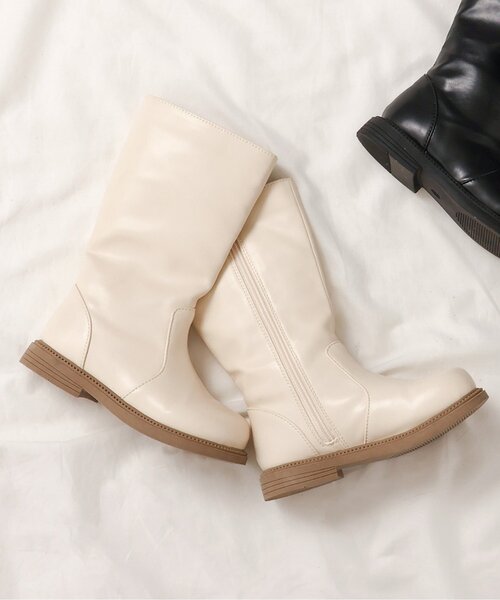 apres les cours(アプレレクール)の「ミドルブーツ(ブーツ・キッズ・ブラック/ベージュ・18/19/17/15 /16)」の2枚目の写真