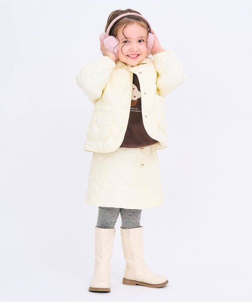 apres les cours(アプレレクール)の「ミドルブーツ(ブーツ・キッズ・ブラック/ベージュ・18/19/17/15 /16)」の3枚目の写真