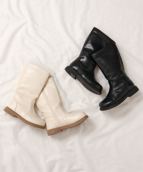 apres les cours(アプレレクール)の「ミドルブーツ(ブーツ・キッズ・ブラック/ベージュ・18/19/17/15 /16)」の7枚目の写真