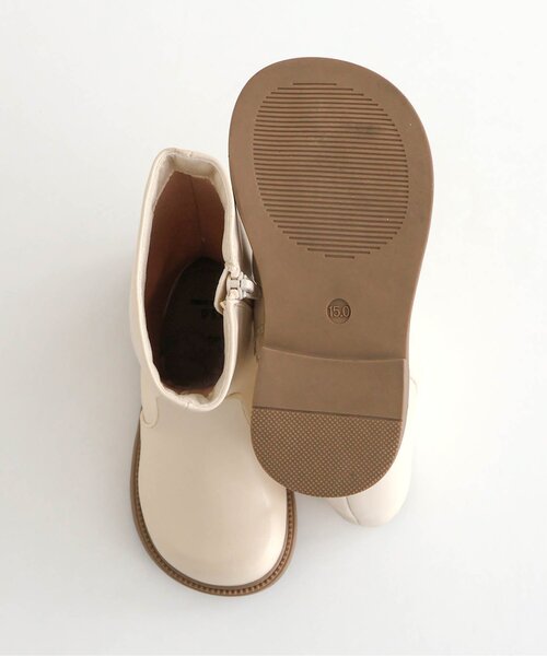 apres les cours(アプレレクール)の「ミドルブーツ(ブーツ・キッズ・ブラック/ベージュ・18/19/17/15 /16)」の10枚目の写真