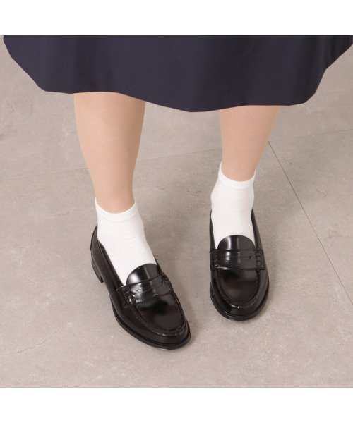 HARUTA（ハルタ）の「【HARUTA】 コインローファー（ローファー・レディース・ブラック/ブラウン・22.0cm/22.5cm/23.0cm/23.5cm/24.0cm/24.5cm/25.0cm/25.5cm）」の9枚目の写真