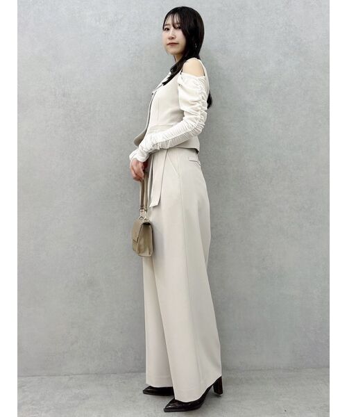 dazzlin（ダズリン）の「アシメウエストセミウエストパンツ（その他パンツ・レディース・グレー/ベージュ・SMALL/MEDIUM）」の13枚目の写真