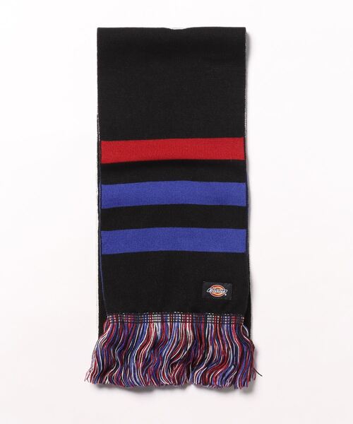 Dickies（ディッキーズ）の「【DICKIES/ディッキーズ】ジャカード3ラインロゴマフラー（マフラー・メンズ・ブルー/ブラック/ブラウン・FREE）」の2枚目の写真