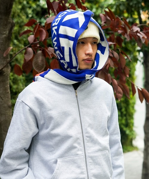 Dickies（ディッキーズ）の「【DICKIES/ディッキーズ】ジャカード3ラインロゴマフラー（マフラー・メンズ・ブルー/ブラック/ブラウン・FREE）」の9枚目の写真