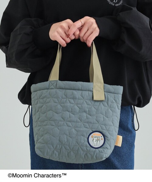 SHOO・LA・RUE（シューラルー）の「【ムーミン】コラボ キルティングランチトートバッグ（トートバッグ・レディース・ライトブルー/グレー/ピンク系・00）」の18枚目の写真