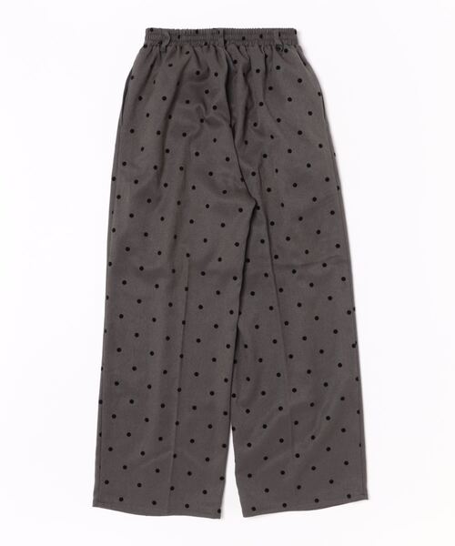Settimissimo(セッティミッシモ)の「ウエストタック起毛フロッキードットワイドパンツ(その他パンツ・レディース・オフホワイト/ダークグレー・FREE)」の12枚目の写真