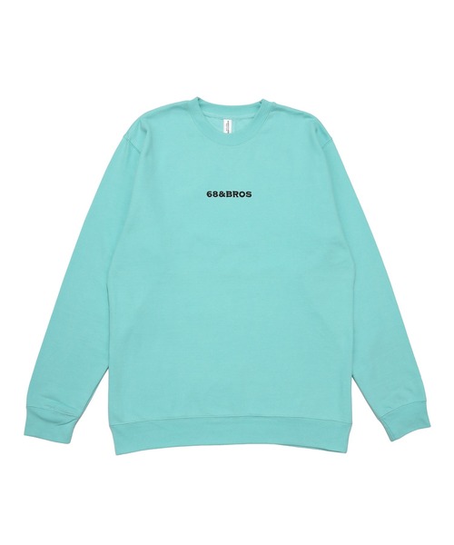 68&brothers（シックスティエイトアンドブラザーズ）の「68&BROTHERS シックスティーエイトアンドブラザーズ / emb "STANDARD" Crew Sweat（スウェット・メンズ・アクア/ヘザーグレー・LARGE/X-LARGE/MEDIUM）」の2枚目の写真