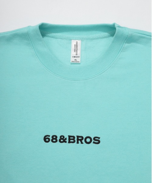 68&brothers（シックスティエイトアンドブラザーズ）の「68&BROTHERS シックスティーエイトアンドブラザーズ / emb "STANDARD" Crew Sweat（スウェット・メンズ・アクア/ヘザーグレー・LARGE/X-LARGE/MEDIUM）」の9枚目の写真