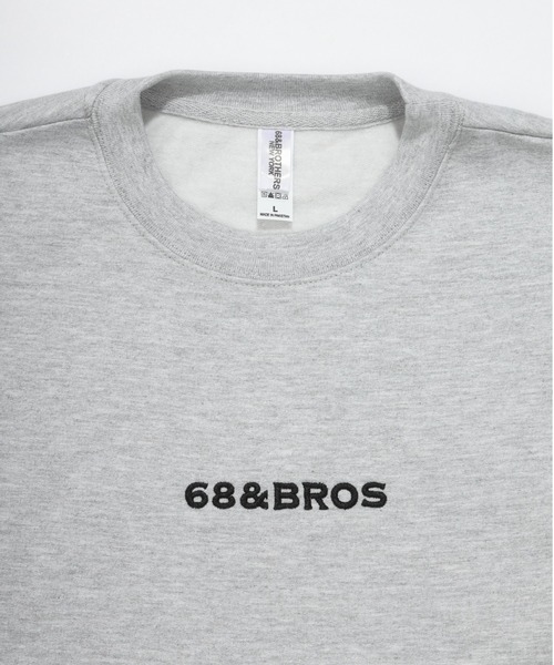 68&brothers（シックスティエイトアンドブラザーズ）の「68&BROTHERS シックスティーエイトアンドブラザーズ / emb "STANDARD" Crew Sweat（スウェット・メンズ・アクア/ヘザーグレー・LARGE/X-LARGE/MEDIUM）」の14枚目の写真