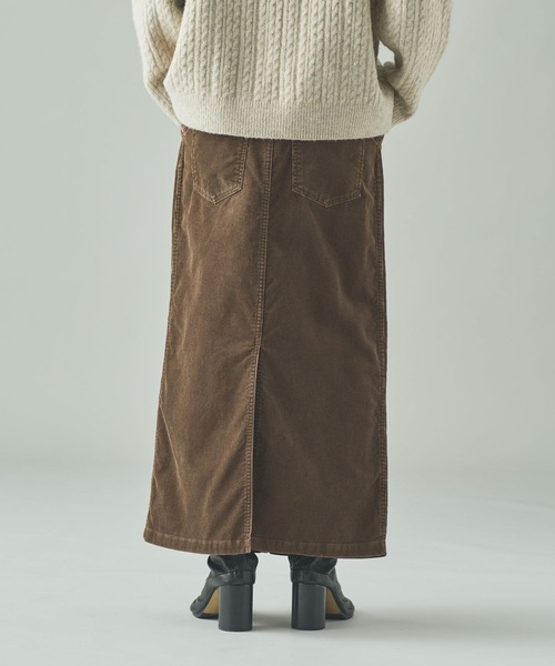 Curensology（カレンソロジー）の「Curensology(カレンソロジー)/＜&RC＞アンティークコールタイトスカート（スカート・レディース・ブラウン/ネイビー・36/38）」の14枚目の写真