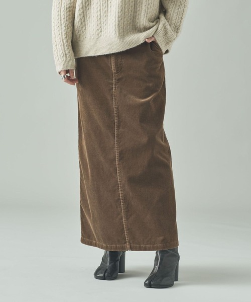 Curensology（カレンソロジー）の「Curensology(カレンソロジー)/＜&RC＞アンティークコールタイトスカート（スカート・レディース・ブラウン/ネイビー・36/38）」の15枚目の写真