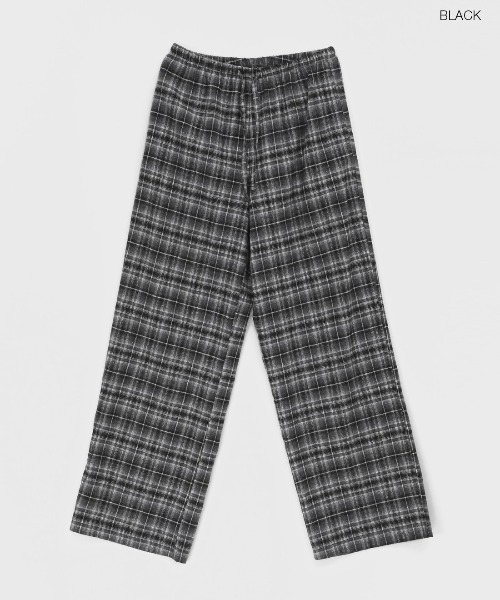 BLACKUP（ブラックアップ）の「[MADE] テプシー起毛チェックバンディングパンツ（その他パンツ・レディース・ブラック/ネイビー・ONESIZE）」の13枚目の写真