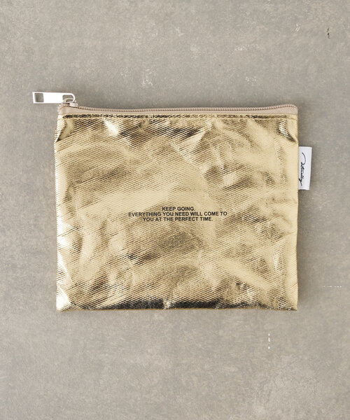 Actually（アクチュアリー）の「キャンバス箔プリントポーチ（ポーチ・レディース・シルバー/ゴールド/ブラック・0）」の14枚目の写真