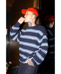 KEBOZ | BORDER KNIT SWEATER 24FW(ニット/セーター)