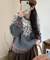 paravion | ノルディックニットプルオーバー(ニット/セーター)