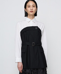 COMME CA | 【セットアップ対応】ストレッチトロ ビスチェ付きブラウス(シャツ/ブラウス)