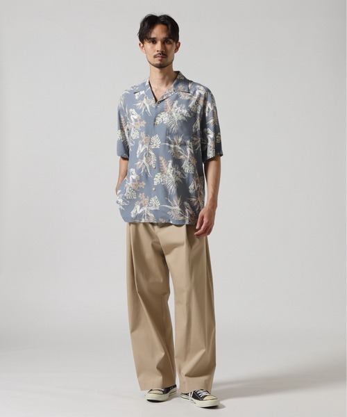 AVIREX(アヴィレックス)の「ALOHA SHIRT "TROPICAL GIRL" / アロハシャツ "トロピカルガール" / AVIREX / アヴィレックス(シャツ/ブラウス・メンズ・ブラック/サックスブルー・MEDIUM/LARGE/X-LARGE/XX-LARGE)」の9枚目の写真