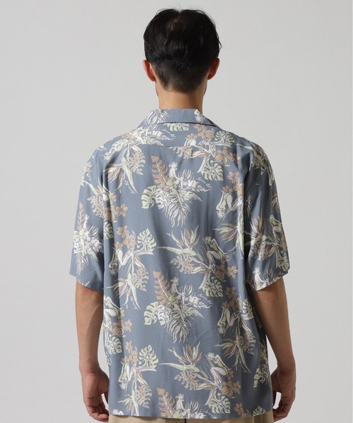AVIREX(アヴィレックス)の「ALOHA SHIRT "TROPICAL GIRL" / アロハシャツ "トロピカルガール" / AVIREX / アヴィレックス(シャツ/ブラウス・メンズ・ブラック/サックスブルー・MEDIUM/LARGE/X-LARGE/XX-LARGE)」の11枚目の写真