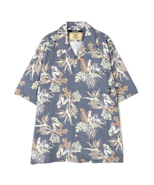 AVIREX(アヴィレックス)の「ALOHA SHIRT "TROPICAL GIRL" / アロハシャツ "トロピカルガール" / AVIREX / アヴィレックス(シャツ/ブラウス・メンズ・ブラック/サックスブルー・MEDIUM/LARGE/X-LARGE/XX-LARGE)」の14枚目の写真