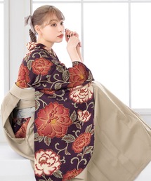 SOUBIEN | 卒業式や大切な記念日を彩るレディース袴4点セット（着物・襦袢・下帯・袴）(着物)