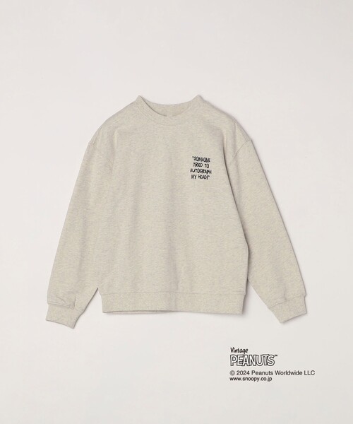 SHIPS any: SNOOPY コラボ カルチャー グラフィック バック プリント スウェット<KIDS>◇（スウェット）｜PEANUTS（ピーナッツ）