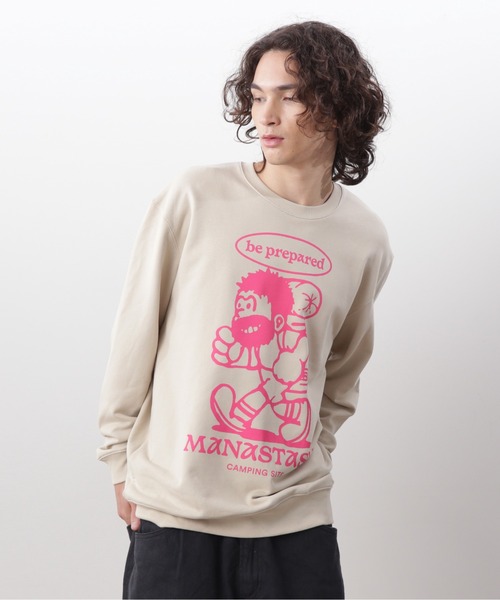 MANASTASH(マナスタッシュ)の「MANASTASH/マナスタッシュ CREW SWEAT BE PREPARED クルースウェット ビープリペア(スウェット・メンズ・その他3/その他5/パープル・L/M/S/XL)」の2枚目の写真