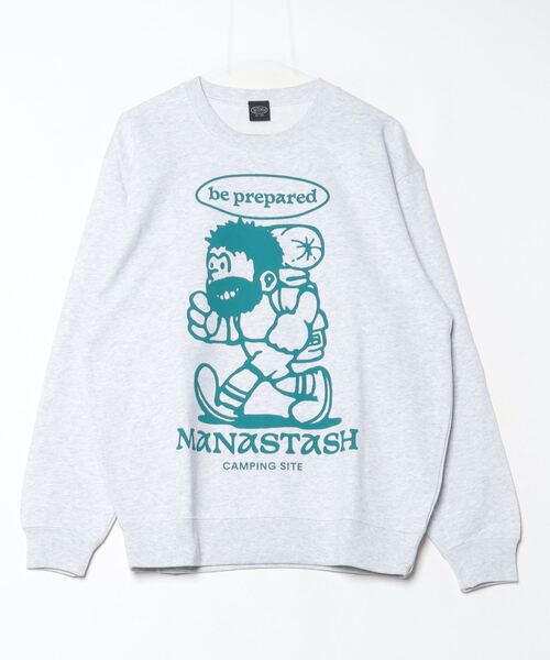 MANASTASH(マナスタッシュ)の「MANASTASH/マナスタッシュ CREW SWEAT BE PREPARED クルースウェット ビープリペア(スウェット・メンズ・その他3/その他5/パープル・L/M/S/XL)」の5枚目の写真