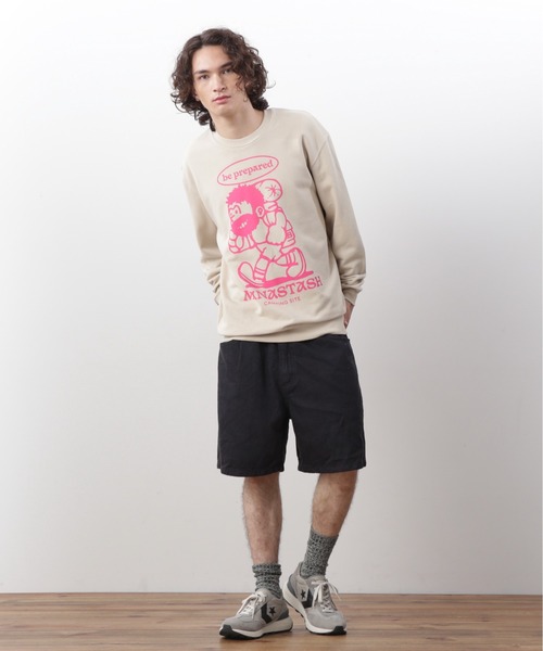 MANASTASH(マナスタッシュ)の「MANASTASH/マナスタッシュ CREW SWEAT BE PREPARED クルースウェット ビープリペア(スウェット・メンズ・その他3/その他5/パープル・L/M/S/XL)」の8枚目の写真