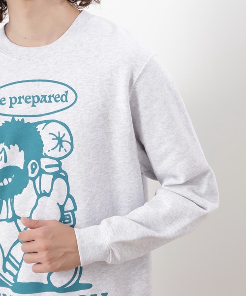 MANASTASH(マナスタッシュ)の「MANASTASH/マナスタッシュ CREW SWEAT BE PREPARED クルースウェット ビープリペア(スウェット・メンズ・その他3/その他5/パープル・L/M/S/XL)」の17枚目の写真