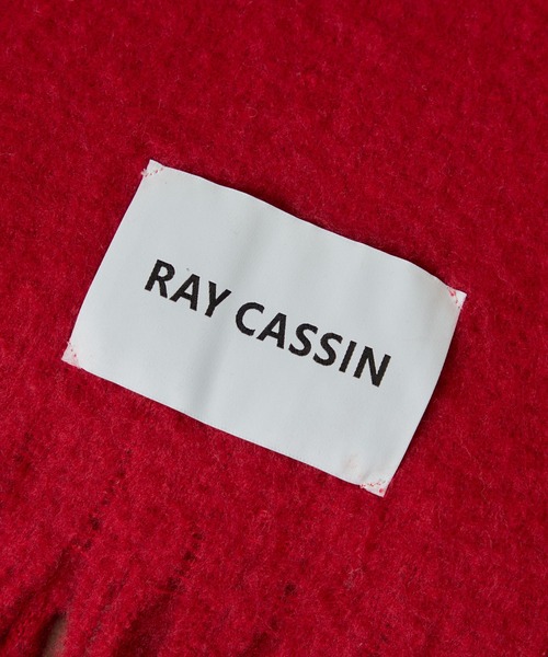 RAY CASSIN(レイカズン)の「デカネームマフラー(マフラー・レディース・レッド・FREE)」の4枚目の写真