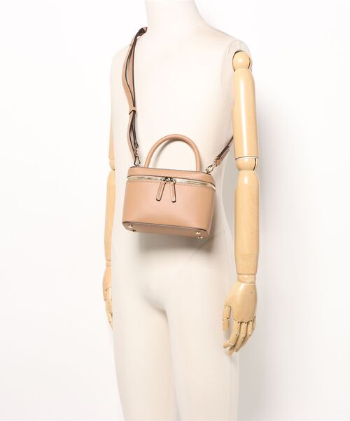 LORISTELLA(ロリステッラ)の「【LORISTELLA】スクエアシェイプレザーハンドバッグ(Q56507)(ハンドバッグ・レディース・ダークベージュ/アイボリー・ALL)」の15枚目の写真