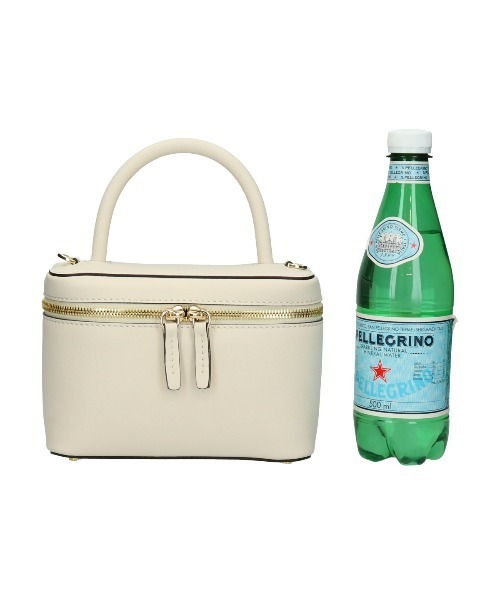 LORISTELLA(ロリステッラ)の「【LORISTELLA】スクエアシェイプレザーハンドバッグ(Q56507)(ハンドバッグ・レディース・ダークベージュ/アイボリー・ALL)」の9枚目の写真