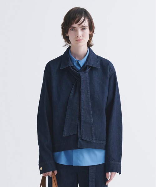 CULLNI（クルニ）の「Bow Tie Denim Jacket（デニムジャケット・メンズ・ネイビー/ダークネイビー/アイボリー/ブラック/ブルー・0/2/1）」の5枚目の写真