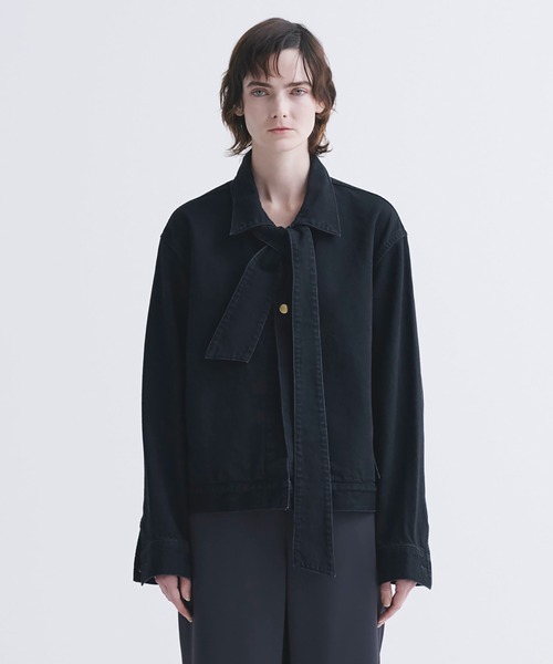 CULLNI（クルニ）の「Bow Tie Denim Jacket（デニムジャケット・メンズ・ネイビー/ダークネイビー/アイボリー/ブラック/ブルー・0/2/1）」の8枚目の写真