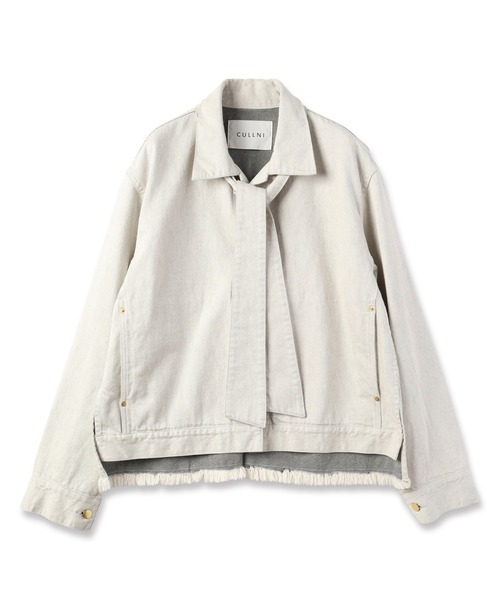 CULLNI（クルニ）の「Bow Tie Denim Jacket（デニムジャケット・メンズ・ネイビー/ダークネイビー/アイボリー/ブラック/ブルー・0/2/1）」の11枚目の写真