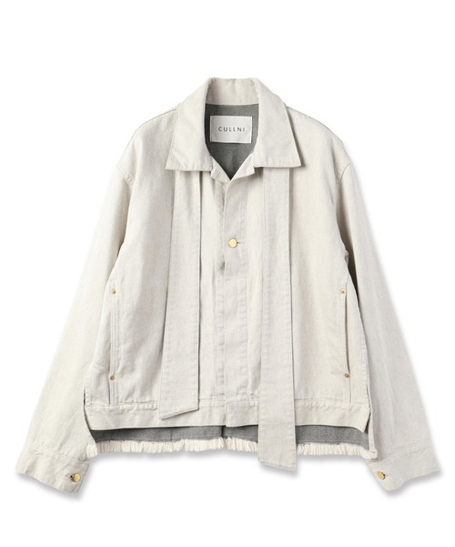 CULLNI（クルニ）の「Bow Tie Denim Jacket（デニムジャケット・メンズ・ネイビー/ダークネイビー/アイボリー/ブラック/ブルー・0/2/1）」の12枚目の写真