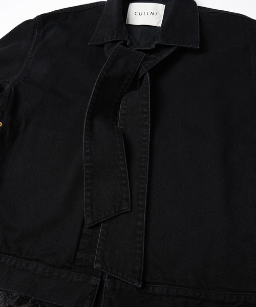 CULLNI（クルニ）の「Bow Tie Denim Jacket（デニムジャケット・メンズ・ネイビー/ダークネイビー/アイボリー/ブラック/ブルー・0/2/1）」の20枚目の写真