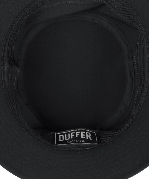 The DUFFER of ST.GEORGE（ザダファーオブセントジョージ）の「〔BLACK LABEL〕CORDURA RIPSTOP BUCKET HAT：コーデュラリップストップ バケットハット（ハット・メンズ・ブラック・F）」の6枚目の写真